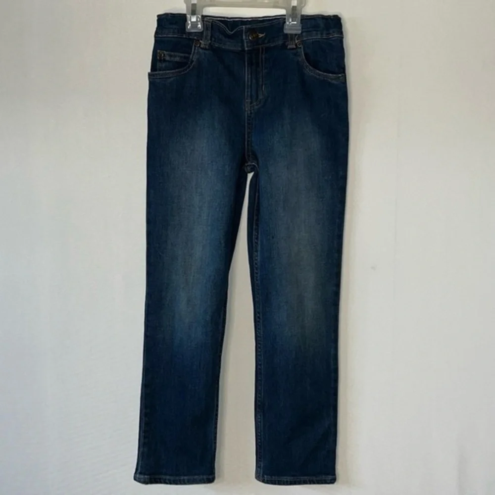 Carters Kids Jeans Girls Size 8 Skinny Stretch Denim Dark Blue.